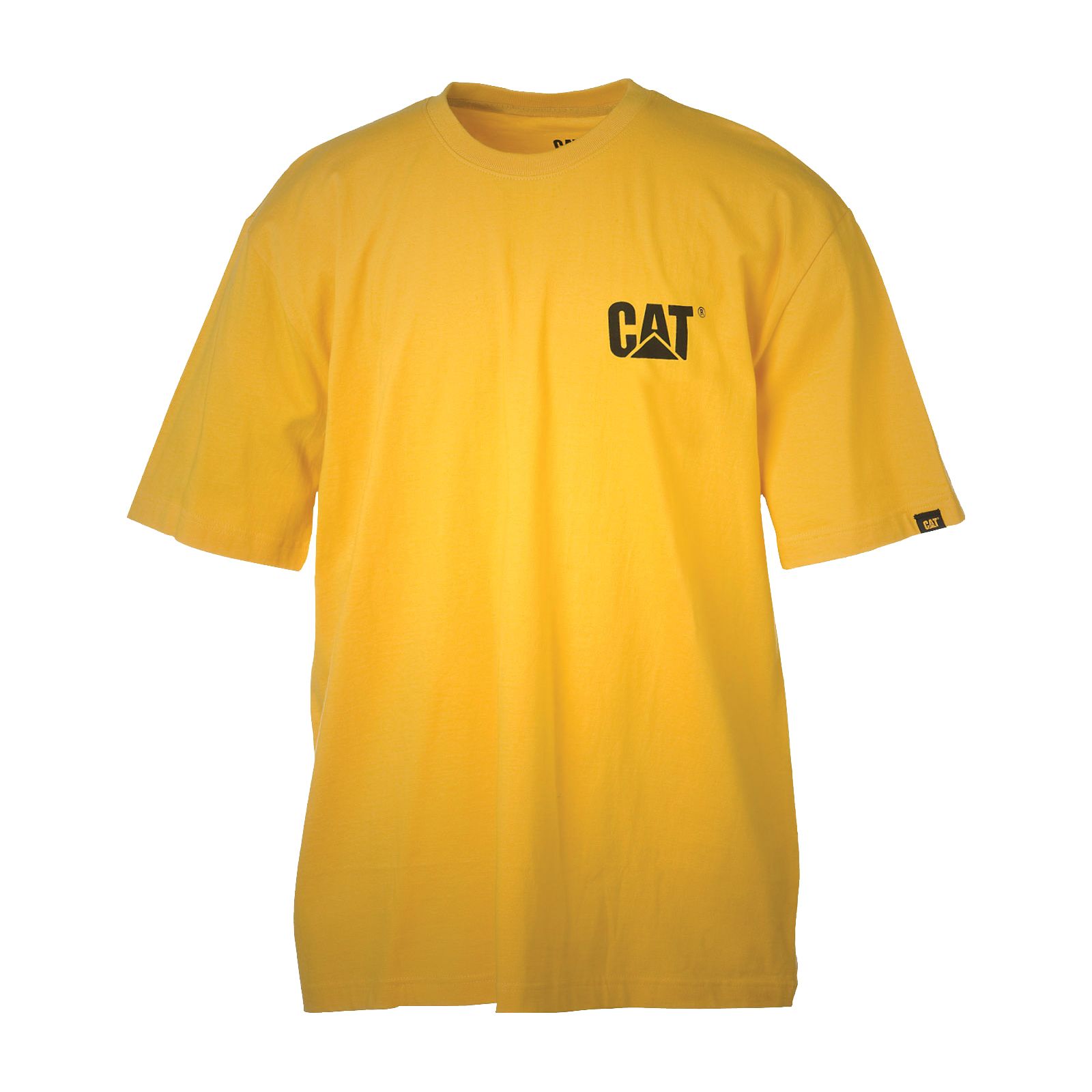 Caterpillar Men's Trademark T-Shirts Yellow CAT-26807